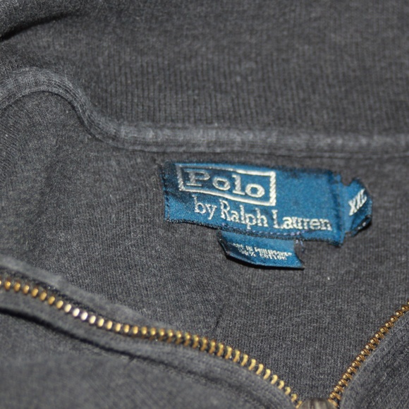 FINAL SALE Men's Polo Ralph Lauren Grey Pullover - Picture 4 of 4